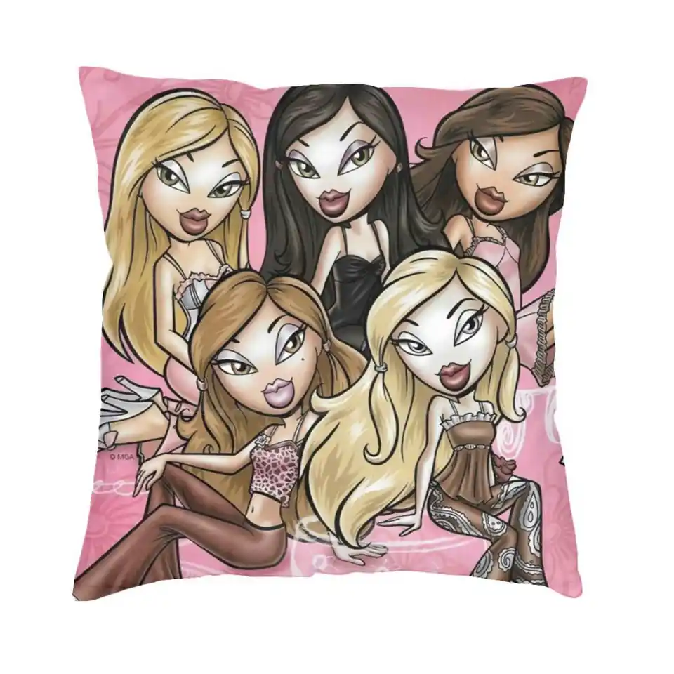 Bratz: Nočné umelecké diela Domáca pohovka automobil Auto vankúš bratz y2k pyžama pj spánok bábiky móda móda módna bábika