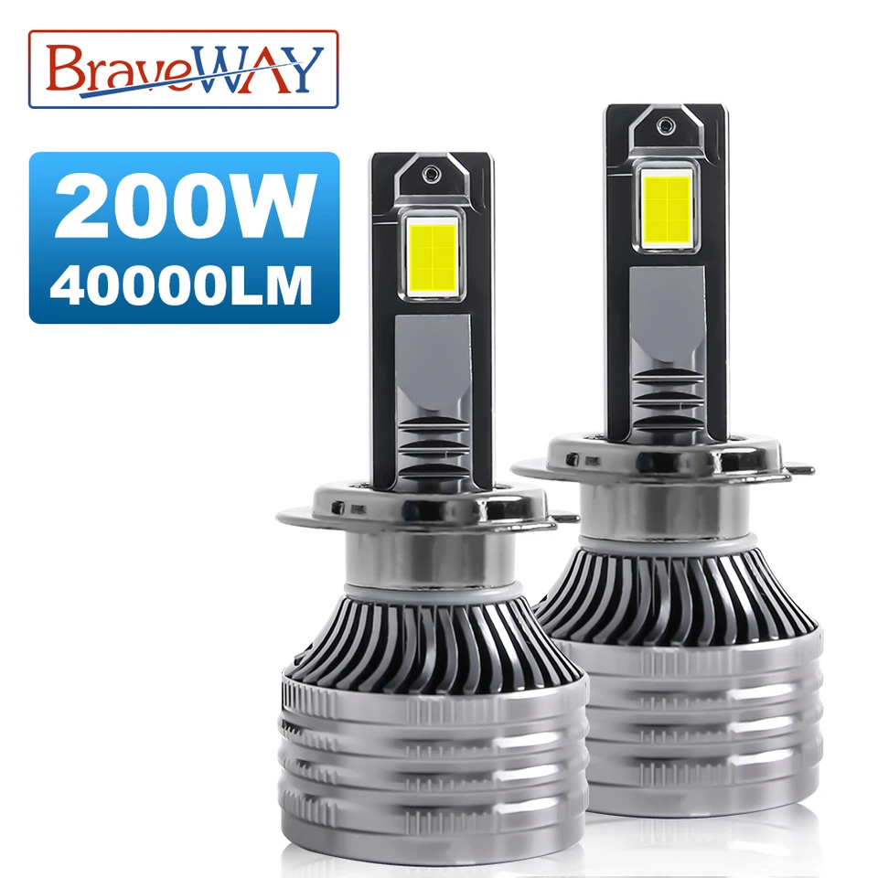 Braveway Najjasnejšia H11 H8 H9 9006HB4 H13 LED žiarovky pre autá/nákladné auto LED LED žiarovky LED s CANBUS 200W 6000K