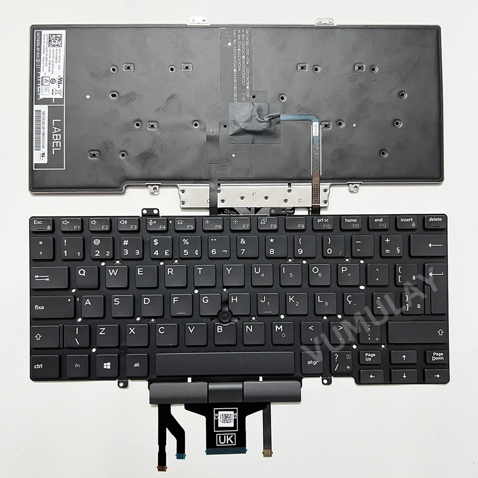 Brazílska podkrovná klávesnica pre Dell Latitude 5400 5401 5410 5411 2019 7400 7410 0K702V 0MNFJ6 03C7CJ 049VT0 0G6KXM 0V2RM9