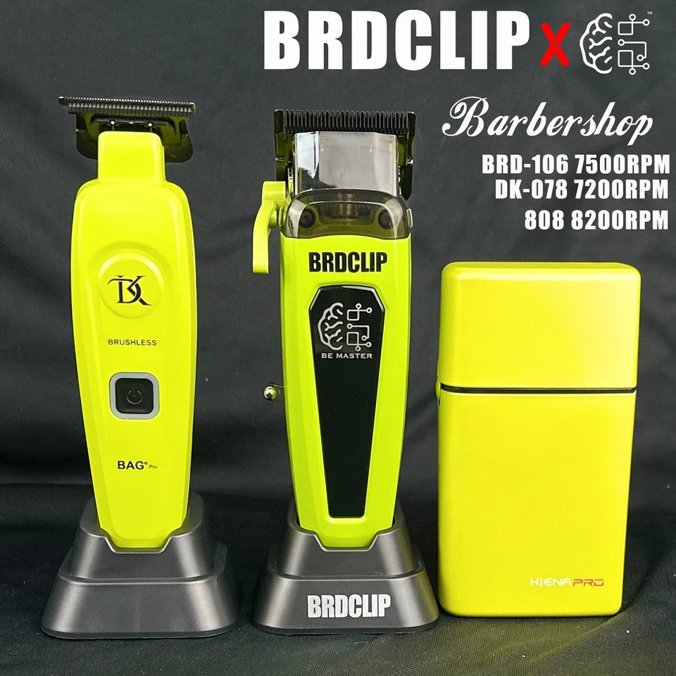 BRDCLIP 106 DK078 808 Profesionálne pánske vlasy Clipper 5-úroveň úpravy elektrického zastrihávača SHAVER DLC Blade s nabíjacou základňou