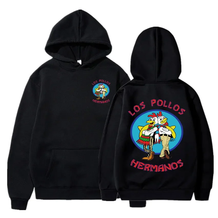Breaking Bad Hoodie Los Pollos Hermanos Chicken Brothers Print Tracksuit Men Dámske módne jar jeseň fleece voľná mikina
