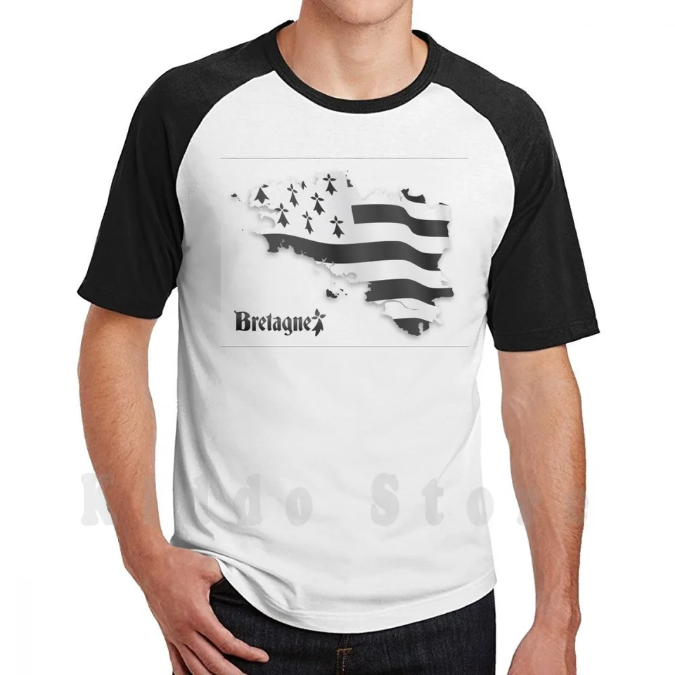 Bretagne United Flag mapa T košeľa mužov bavlnená bavlna S-6XL Bretagne Breizh Breton mapa Brittany France Flag Drapeau Gwen Ha du du du du du du du du du du du du du du du du du du du du du