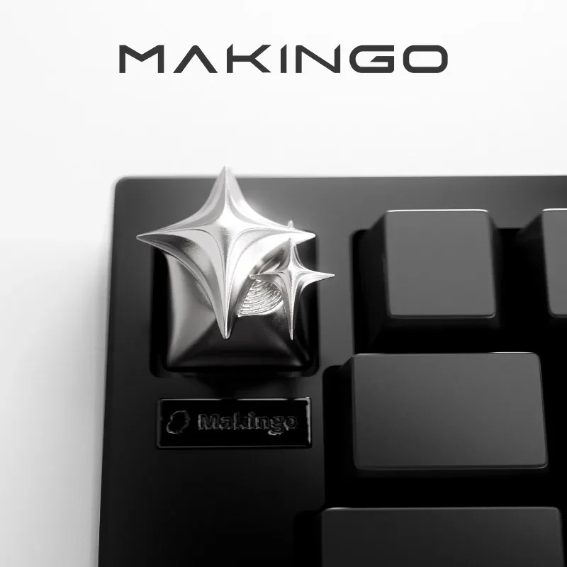 Bright Star Artisan Keycap Metal Originálny prispôsobený personalizovaný čiapka klávesnice Hering Keycap pre mechanické doplnky na klávesnicu