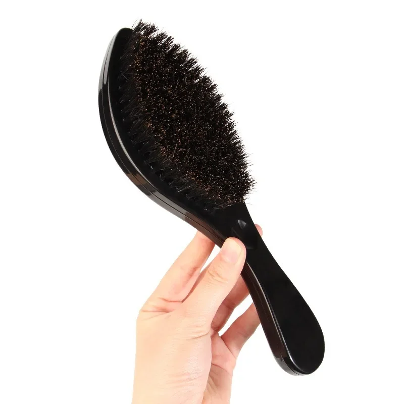Bristle Men Wave Hairbrush Soft Bristles Bristles Drevená rukoväť kefy na vlasy účes Nástroje pre modelovanie hlavy afro brady