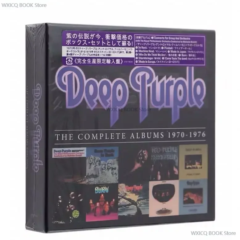Britská rocková skupina Deep Purple Complete Album 1970-1976 10CD Heavy Metal a Modern Hard Rock Pioneer Band Music CD