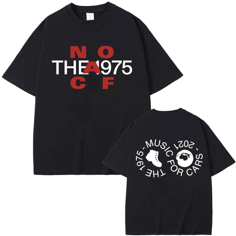 Britská skupina The Hudba pre autá Grafické tričko Male Vintage Indie Alternative Rock Tirts Men Fashion Trend Streetwear