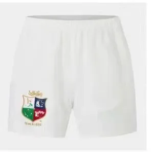 Britské a írske levy 2025 Pánske domy hrajúce šortky Rugby Jersey Veľkosť: S-3XL