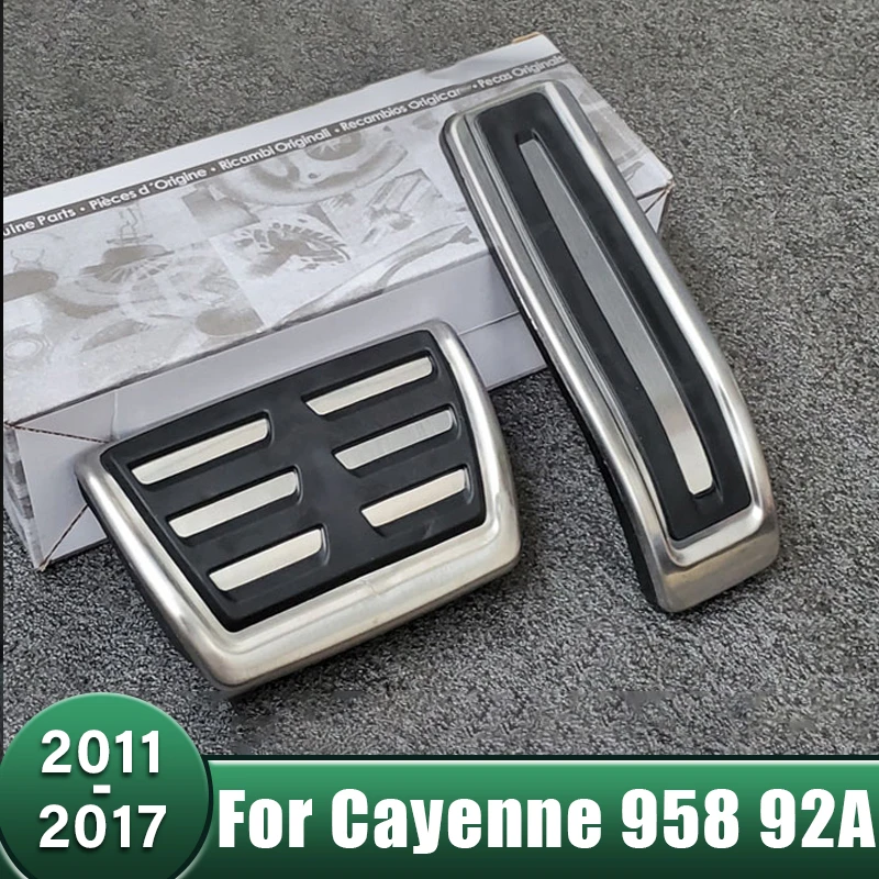 BRKOVINA Pedály z nehrdzavejúcej ocele Akcelerátor pokrývajú príslušenstvo pre Porsche Cayenne 958 92A 2012 2012 2013 2014 2015 2016 2016 2017