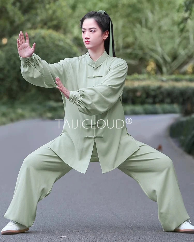 Brocade Linen Tai Chi Suit for Men and Women, Tradičné čínske bojové umenia, ranná prax
