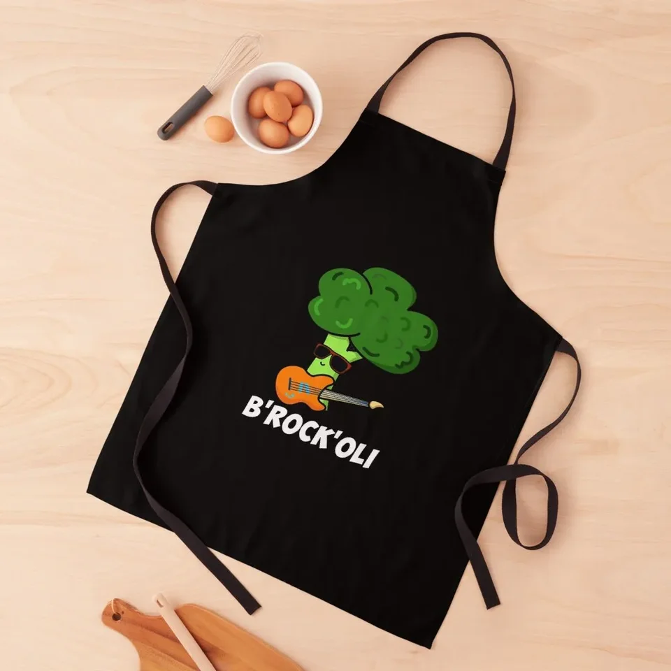 Brokolice Brockoli hračky B-Rock-Oli (tmavé bg) čašník kostýmu pre ženy s vreckovými šaty zástera