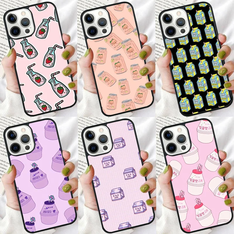 Broskyňové bubliny sóda džús mliečny puzdro pre iPhone 16 15 14 plus xr xs 11 12 13 pro max