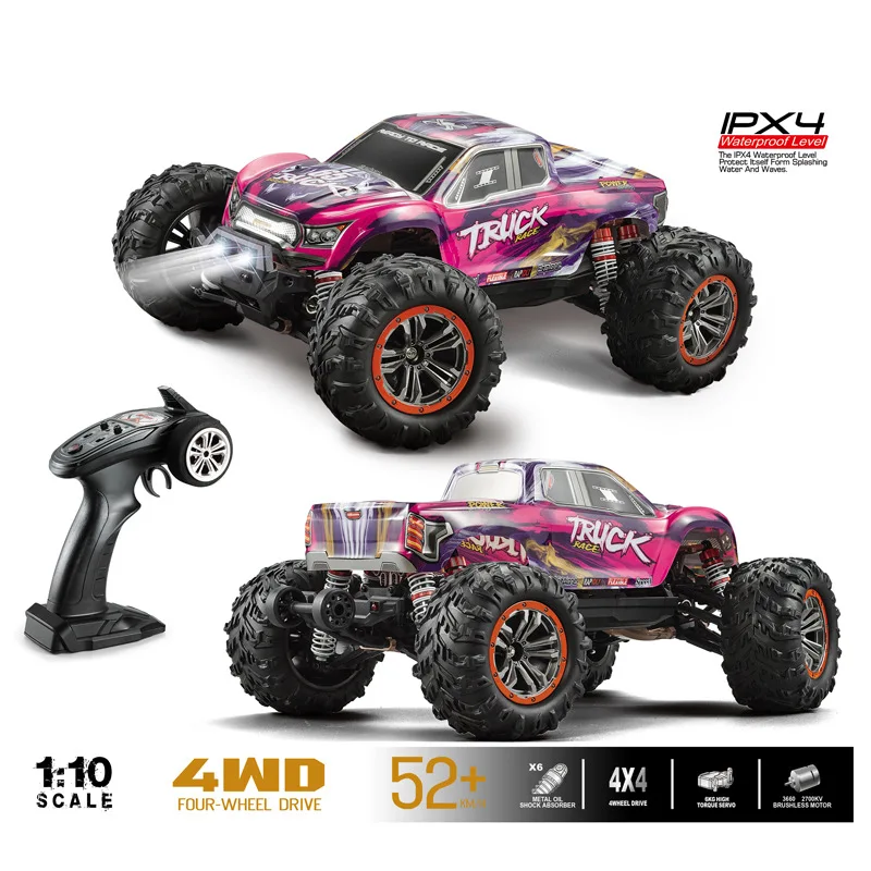 Brushless Version-1: 10 lezenie v teréne RC Drift CAR, 52 km/h vysokorýchlostné autá 4x4 RC pre dospelých, 40 cm auto diaľkového ovládania, detské hračky