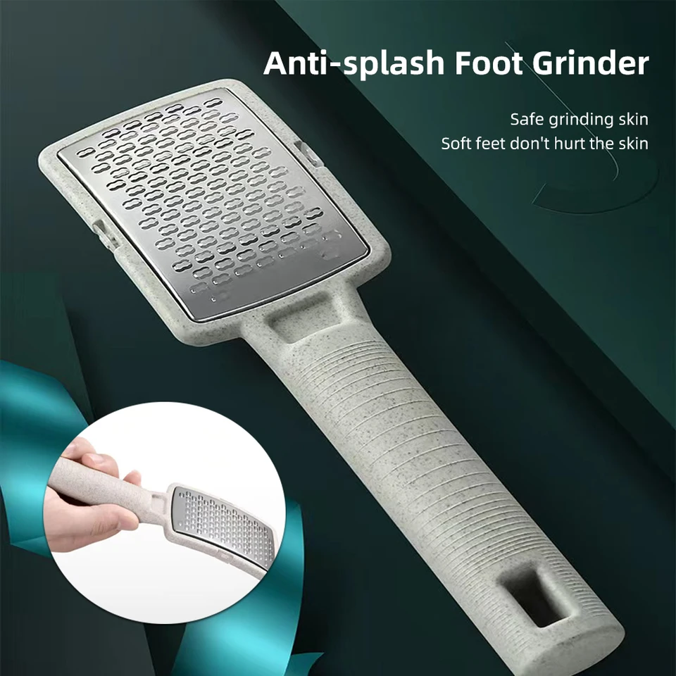 Brúska proti mlynanu 1pc z nehrdzavejúcej ocele Foot File Callus Remover s odumretou skladovou pokožkou Tvrdá pokožka Remover Päty práčku
