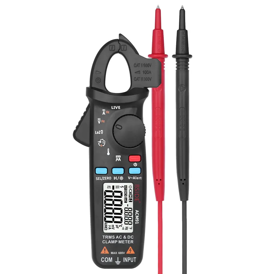 BSIDE ACM91 alebo ACM81 MINI TRMS AC/DC CLAMP CLAMP Nízka impedancia Nízky prúd Dostupný multimeter automatickej opravy typu