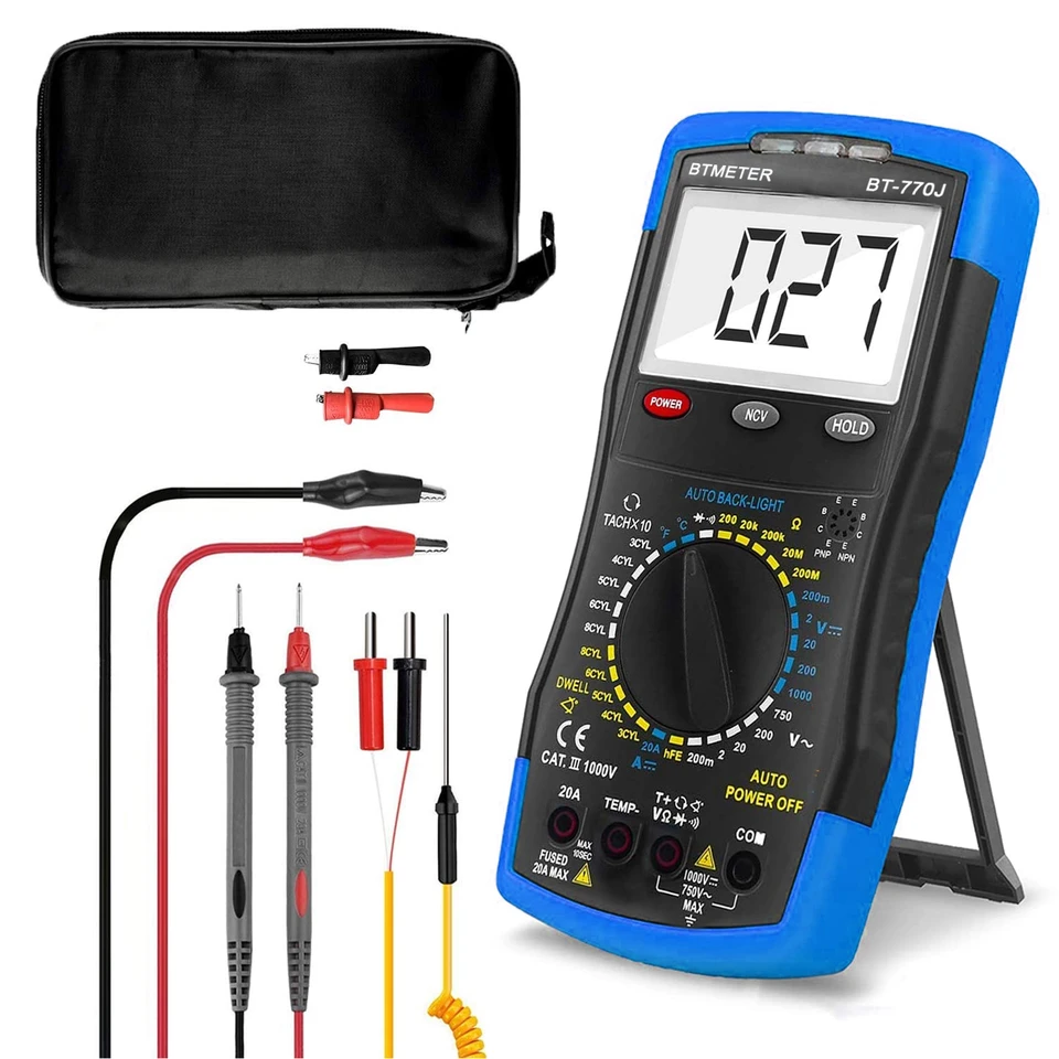 BT-770J 3 1/2 Digitálne automatické zaobchádzanie s analyzátorom Multimátor Automobile Digitálna auto Multimeter AC/DC ONF Testovanie