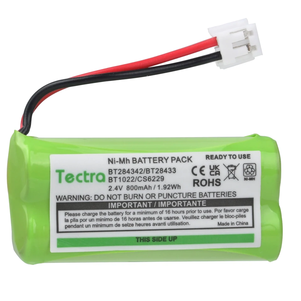 BT184342 BATÍVNE BATÍRNE BATÍRNE HOME PLYTA PRE VTECH BT284342 BT18433 BT28433 CS6209 CS6219 CS6229 BT8001 BT8300 NI-MH BATTÁR