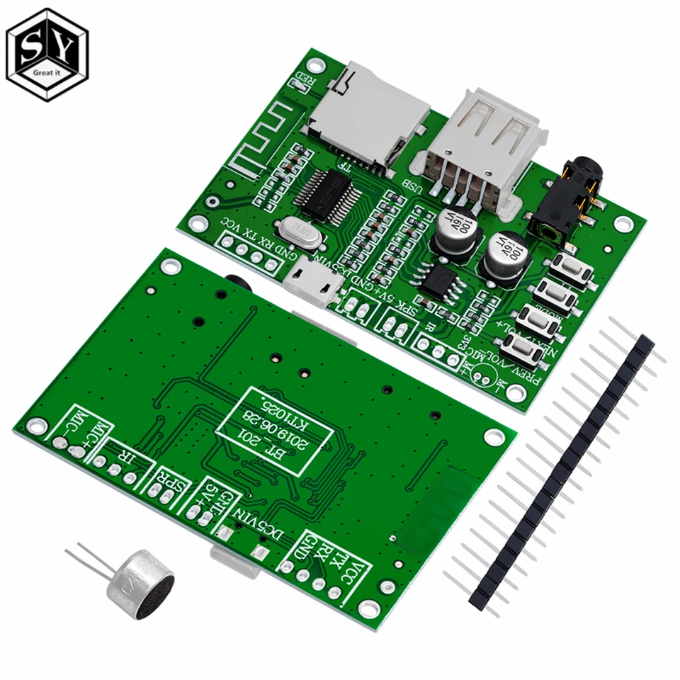 BT201 DUAL MODE 5.0 Bluetooth bezstratovo bezstratový modul zosilňovača Modul TF karta U Disk BLE SPP Serial Port Transparent Trans