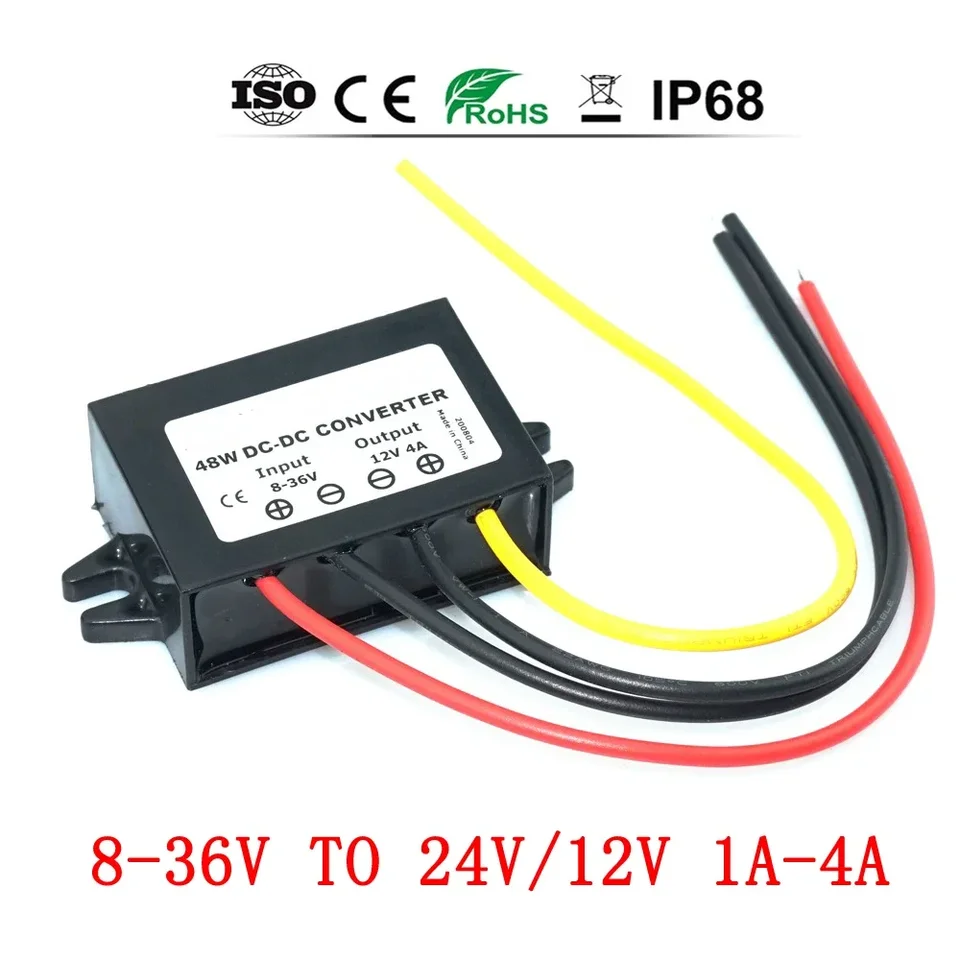 Buck Boost DC DC prevodník 8-36V 19v 30V až 24 V 12V 4a 2a 3a 3a-down/hore napätie stabilizátor automobilu Solar