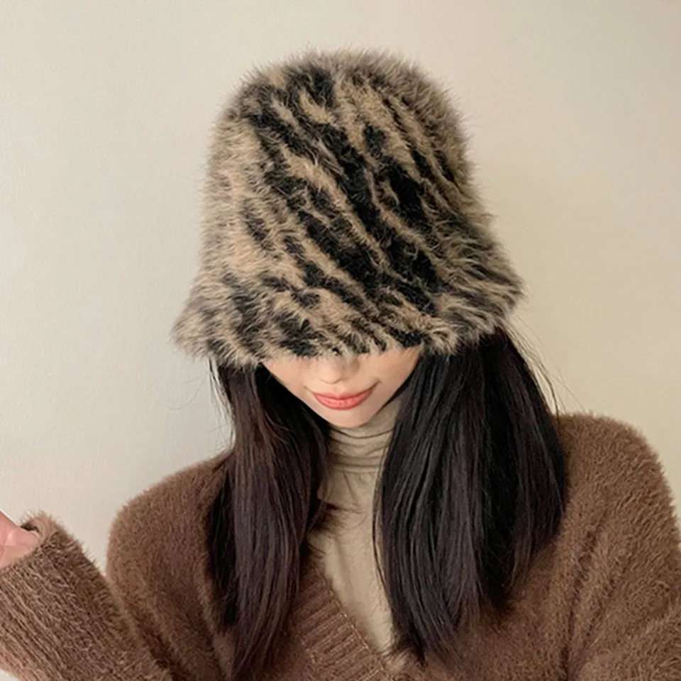 BUCKET HAT FUR HAT rybársky klobúk teplý klobúk klobúky pre ženy Top klobúky Elegantné dámske klobúky Country Hat Simplicity Dámsky klobúk