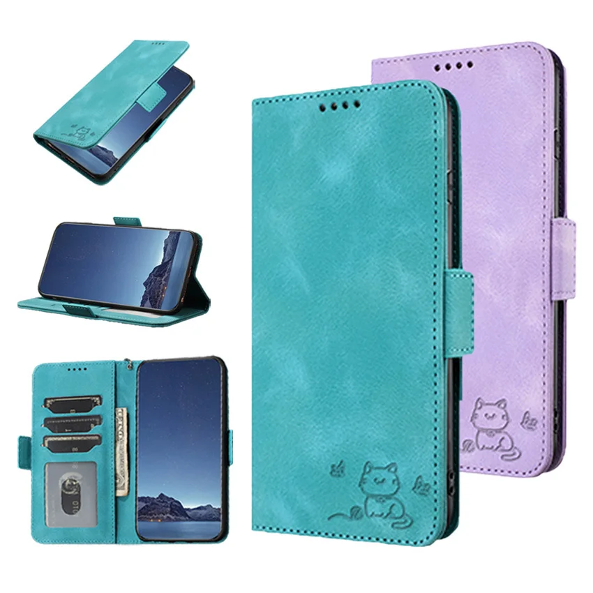 Buckle Embosing puzdro pre cti x30 x40 x6 x6a x6s x7a x8 x8a x8b x9 x9a mágia 4 5 lite gt pro 4g 5G Card Slot Telefónny obál