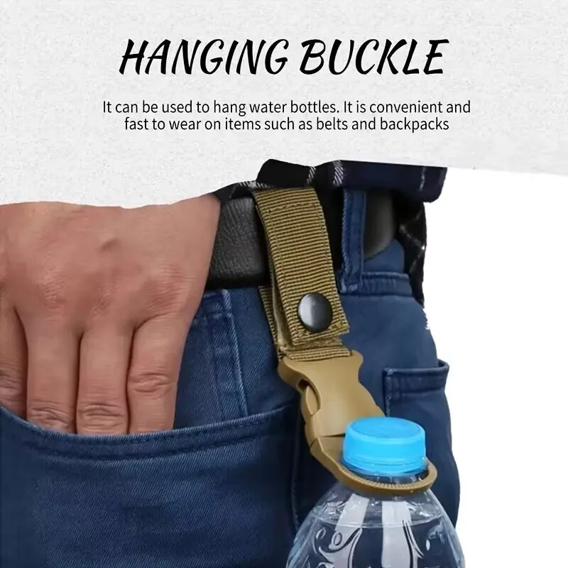 Buckle Hook voda držiak na fľašu držiak na klip na klipovanie karabínových pásov batoh hák na háčiky s vodou fľaša nylon nylon Webbing Multifunkcia Wate