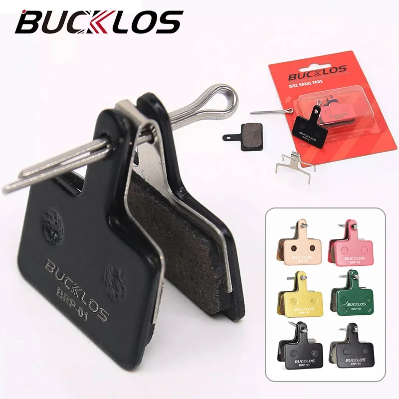 Bucklos Bicycle Hydraulické disky brzdové doštičky pre Shimano B01S B05S odolné voči brzdovým brzdovým podložkám MTB Resin/Semitalli/Keramika