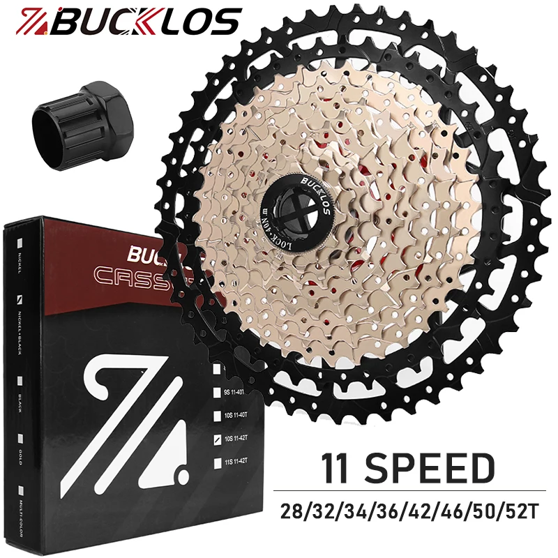 Bucklos K7 11 Speed ​​Bicycle Cassette 11V Road Mountain Bike Cassette 32T 34T 36T 42T 46T 50T 52T MTB Freewheel pre Shimano Hg