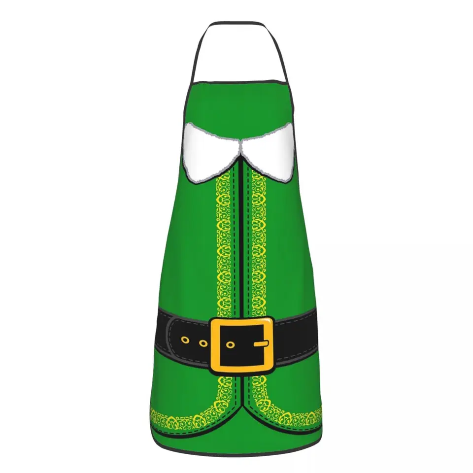 Buddy Elf Yourself - Vianočné elf Grafické zástera kuchár varenie kuchyňa Tablier Bib Kitchen Cleaning Pinafore for Women Men
