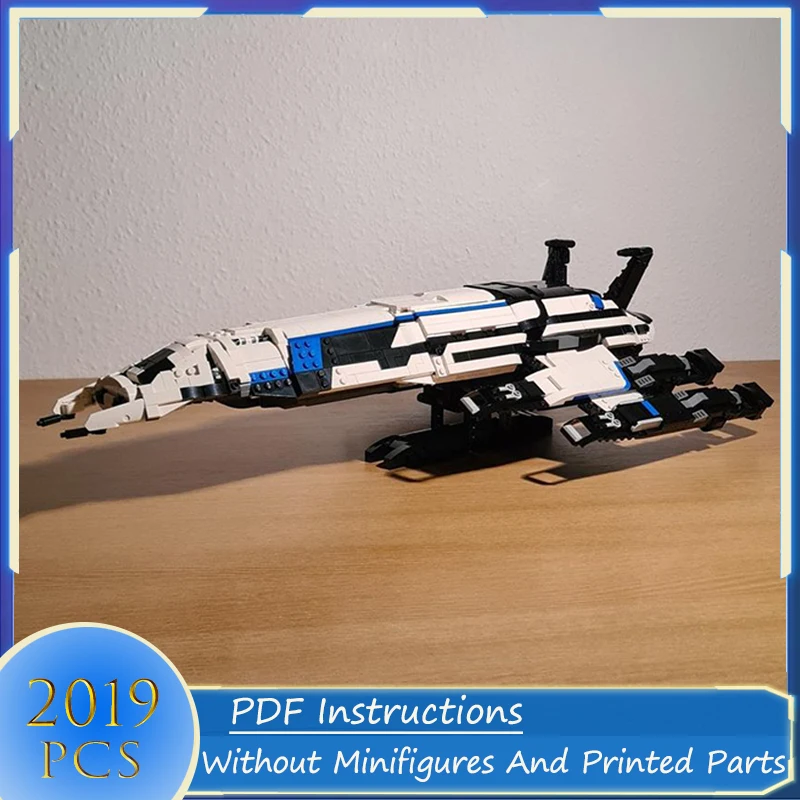 Budúce bloky Game Fighter Series Building Normandy SR-2 Starships Shuttle Ship Model Classic Bricks DIY Creative Toys Darče