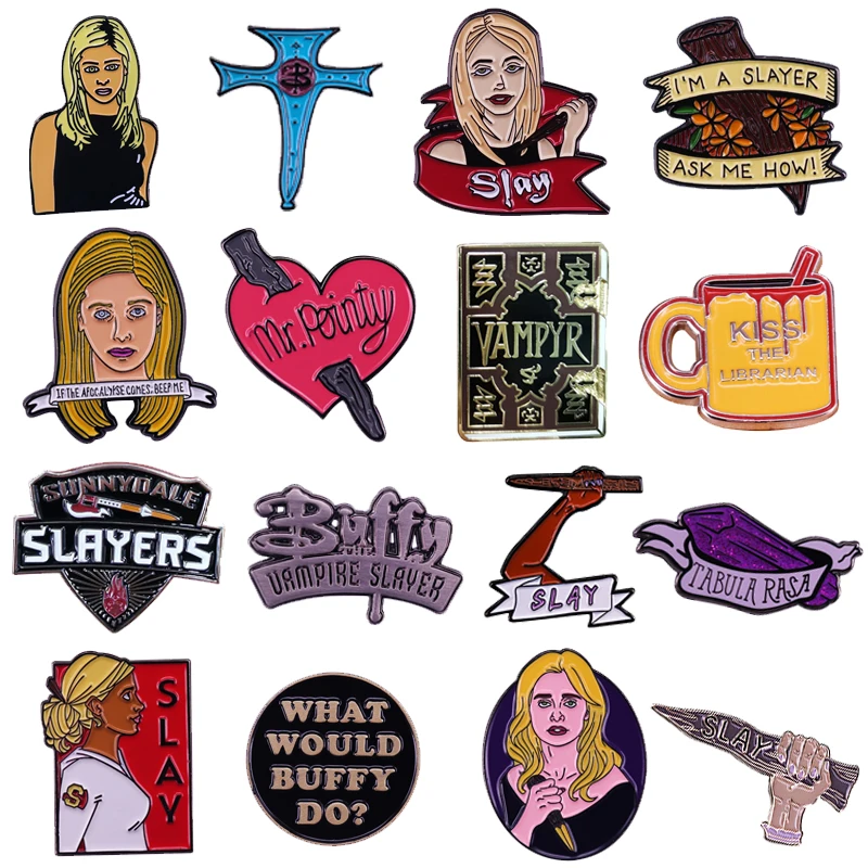 Buffys the Vampire Slayer Smalt Pin Brošes