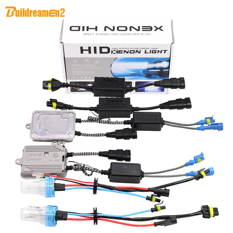 BuildReamen2 55W 9005 9006 H1 H3 H7 H9 H9 H11 880 881 Svetlo auta Canbus HID Xenon Kit AC AC Ballast Ballast Decoder Decoder Sat.