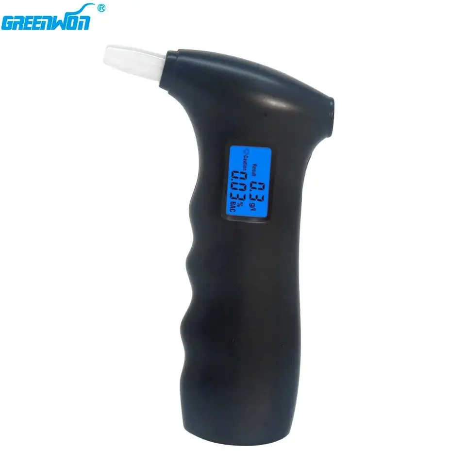 BULE BUSEPLIGHT Profesionálny digitálny LCD displej obrazovky Dychalyzer detektor alkoholu AT-65S