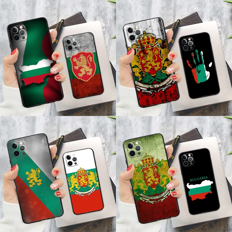 Bulharsko Vlajka Soft Mäk pre iPhone 16 Pro Max 13 12 12 Mini xs Max x xr 11 15 Pro Max 14 plus zadný kryt