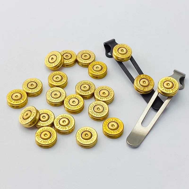 Bullet 45 Automatické mosadzné dekorácie dekorácie Diy Nôž na nožové vrecká diely Výroby skrutiek nožov