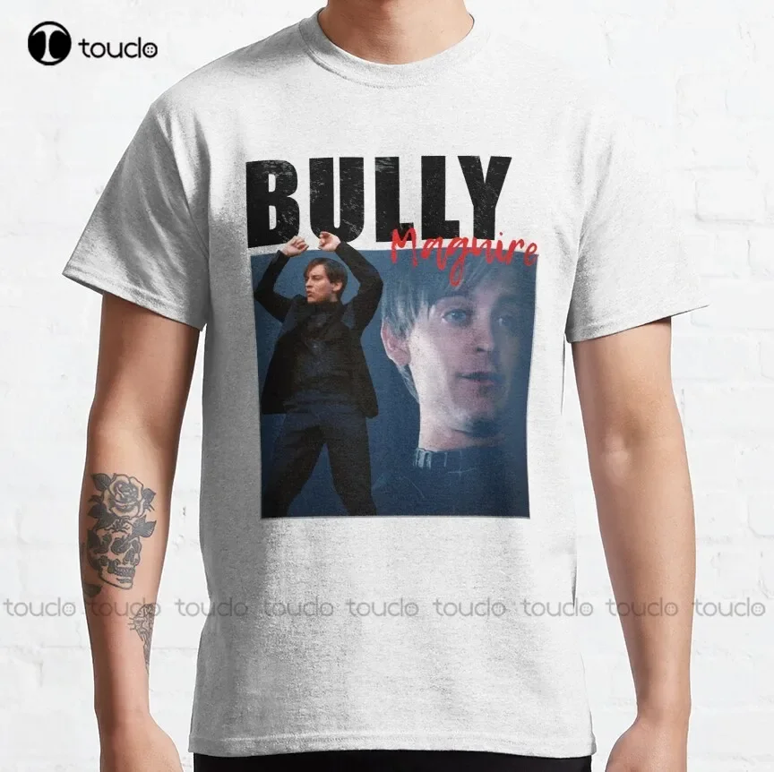 Bully Maguire Vintage V2 Klasické tričko k narodeninám tričko Custom Aldult Teen Unisex Digital Printing Tee tričko XS-5XL Nový