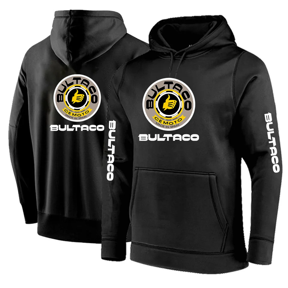 Bultaco Cemoto Motocykle 2023 Noví Stly Men Spring Jeseň Tlač pulvózov s pulvózmi Pohodlné tkaniny Dizajn vrcholov