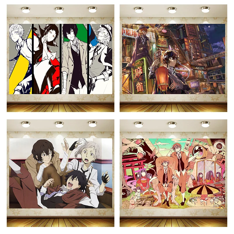 Bungo Stray Dogs Birthday Supplies Girl Party Banner Kid Cartoon Decorácie pozadie Photography Pozadie