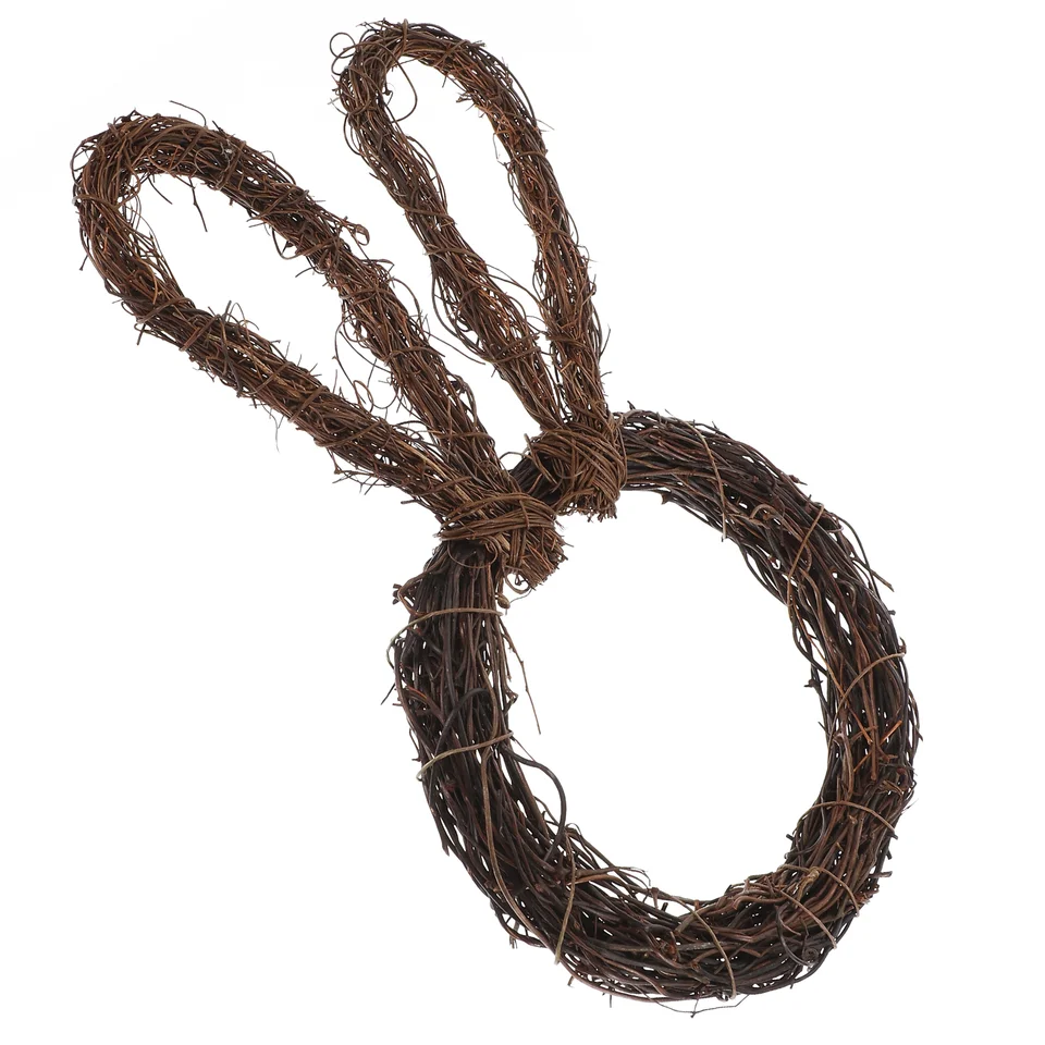 Bunny Garland DIY Rámy Girlands Vine vinič príslušenstvo Ručné ručne tkané krúžky Tvar výroby králika