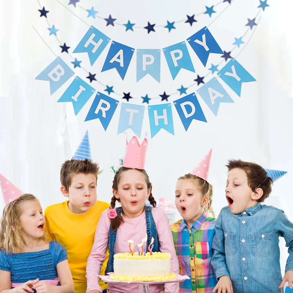 Bunting Banner všetko najlepšie k narodeninám detská garlandová vlajka pre bábätká večierok večierok bunting girlanda bábätká dodávka banner dekor
