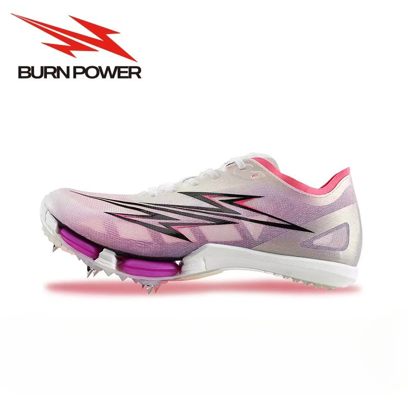 Burn Power Air Cushion Men Professional Sprint hroty topánky Track Field Training Training Racing Carbon Plate Speed ​​Running Event Shoes Shoes