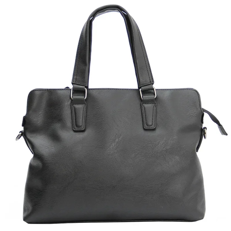 Business Leath Ciestka pre mužov, kórejská verzia vrecká na rameno, vrecko Crossbody File Bag