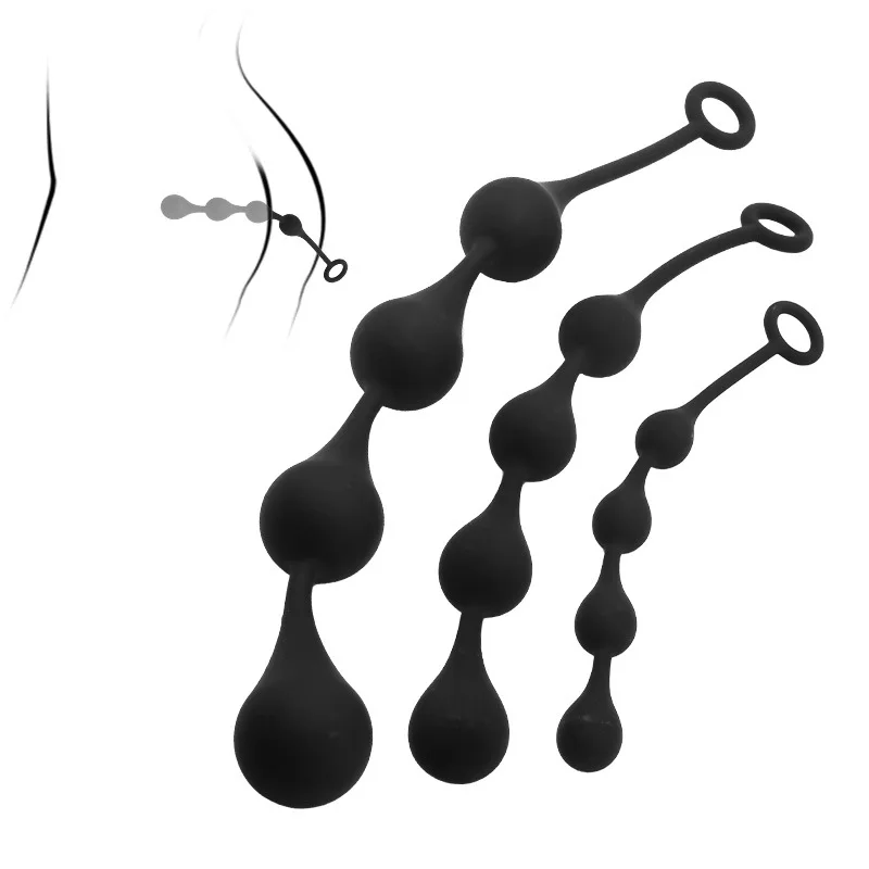 Butt zástrčka korálky prútik pre dospelé sexuálne hračky pre mužov Unisex G Spot Wand Anal Plug Balls G Spot Stimulujte masáž prostaty