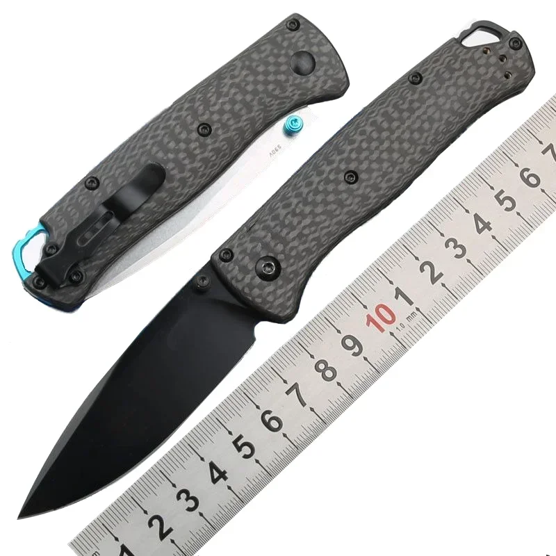 Butterfly BM535-3 vreckový skladací nôž S90V Blade Carbon Fiber/Titanium Zliatina zliatiny taktického lovu EDC Nástroj prežitie