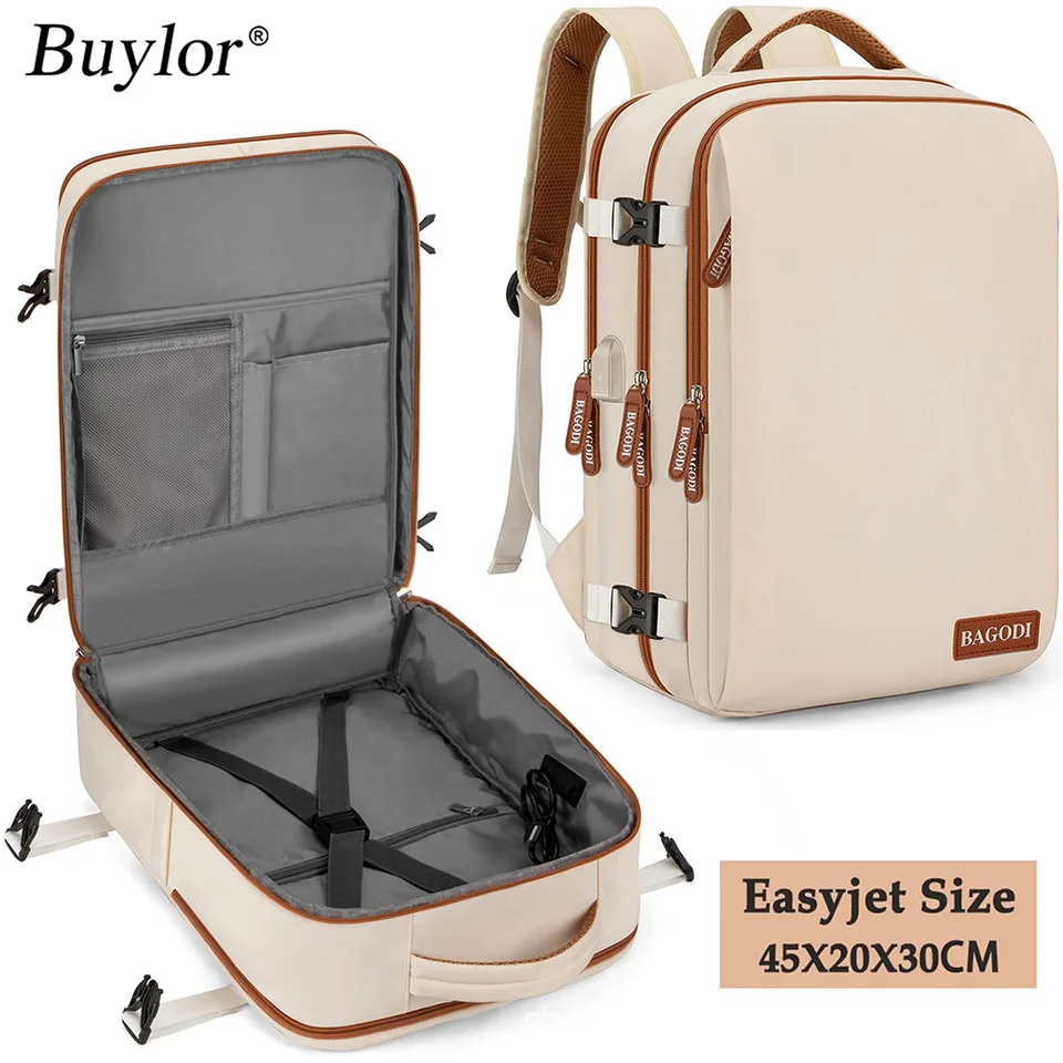 Buylor 45x20x30 EasyJet Cabin Bags Batohové batohy Ženy EasyJet Batoh Travel batoh pre mužov