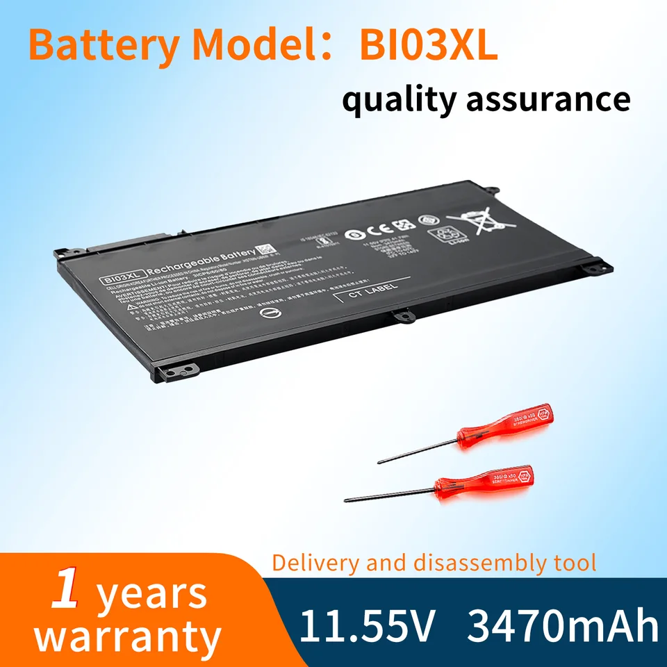 BVBH BI03XL laptop batéria pre pavilón HP X360 13-U100TU U113tu U169tu HSTNN-UB6W TPN-W118 Stream 14-AX010WM 14-AX020WM