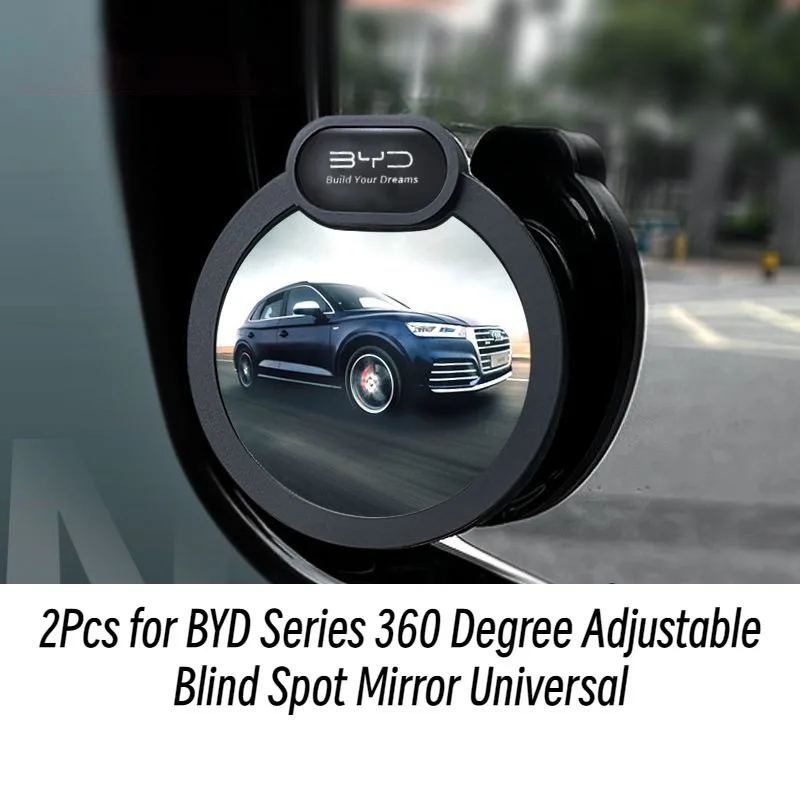 BYD 2PCS 360 stupňov nastaviteľné slepé bodové zrkadlo Universal pre Atto 3 Yuan plus pieseň plus pečať žralok Seagull pomocný spätný pohľad