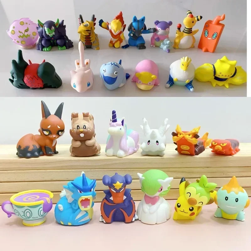 Bábky prstov Pokmon prst Pikachu gyarados garchomp Rapidash Chewtle Chewtle Action Anime Periférny model hračky Darčeky pre deti