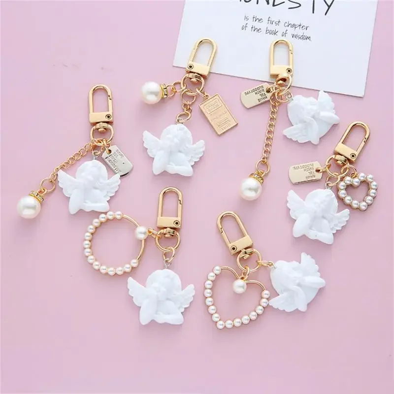 Bábätko Krst Darček anjel Angel srdce Keychain krst láskavosť návratnosť darček prvé narodeniny suvenír