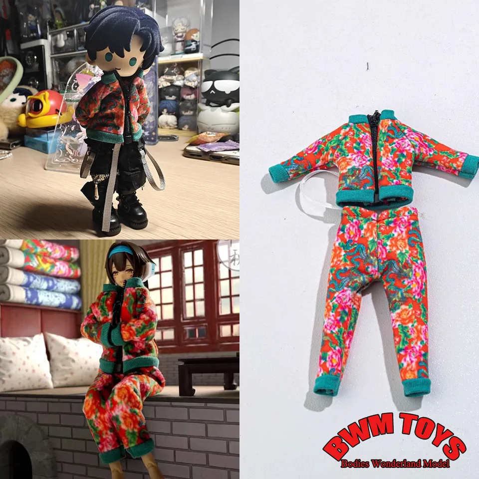 C-001 1/12 Scale Anime Mobile Suit Dievčenské oblečenie Set Northeast Cotton Coats Pants Cute Tracksuit pre 6 '' akčnú postavu