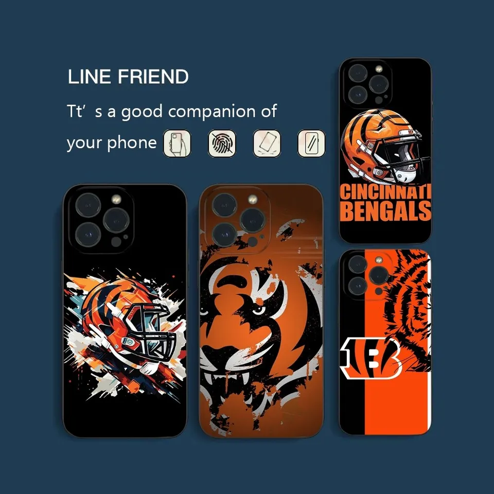 C-Cincinnati B-Bengals Telefónny puzdro pre iPhone16 15 14 13 12 Mini 11 Pro XS Max X XR SE5 6 7 8 Plus mäkký silikónový kryt